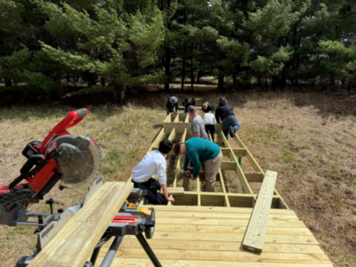 NHS Tech Ed students building a pathway on the NELL