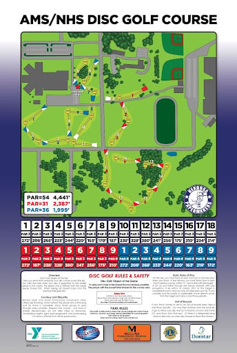 Map of Disc Golf Course