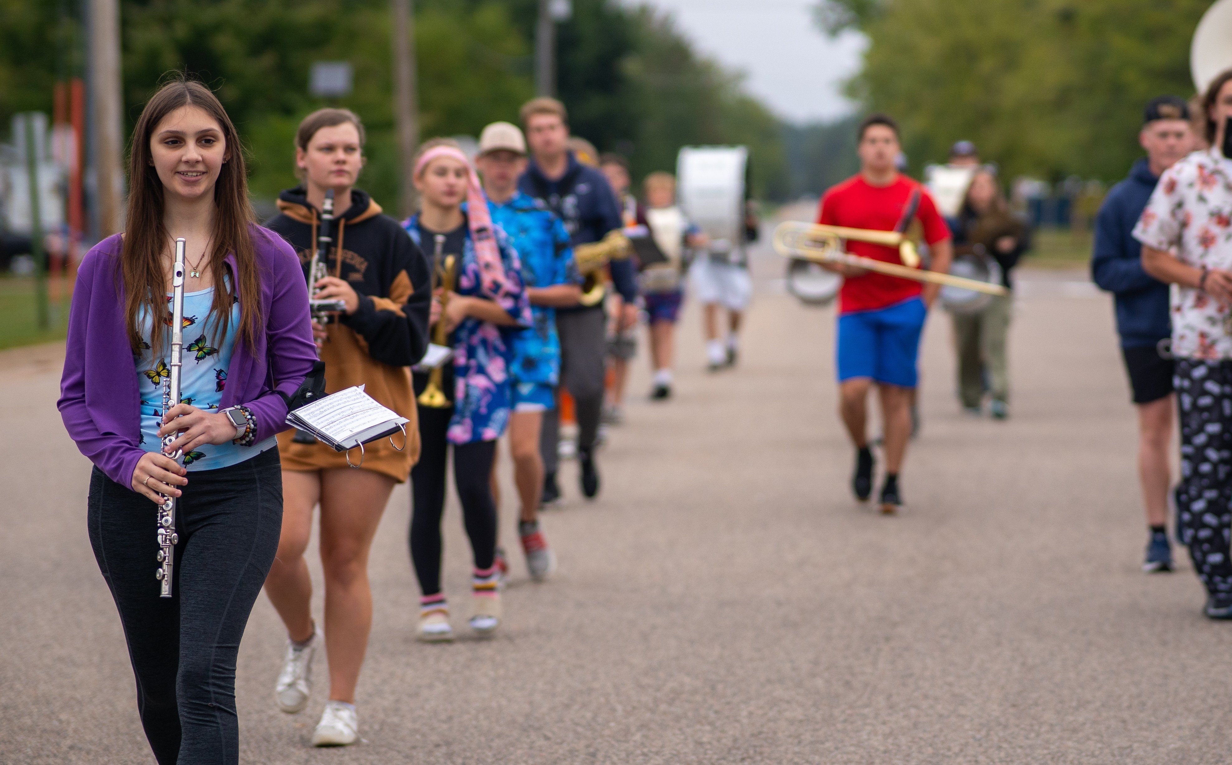 NHS Students In Homecoming Parade